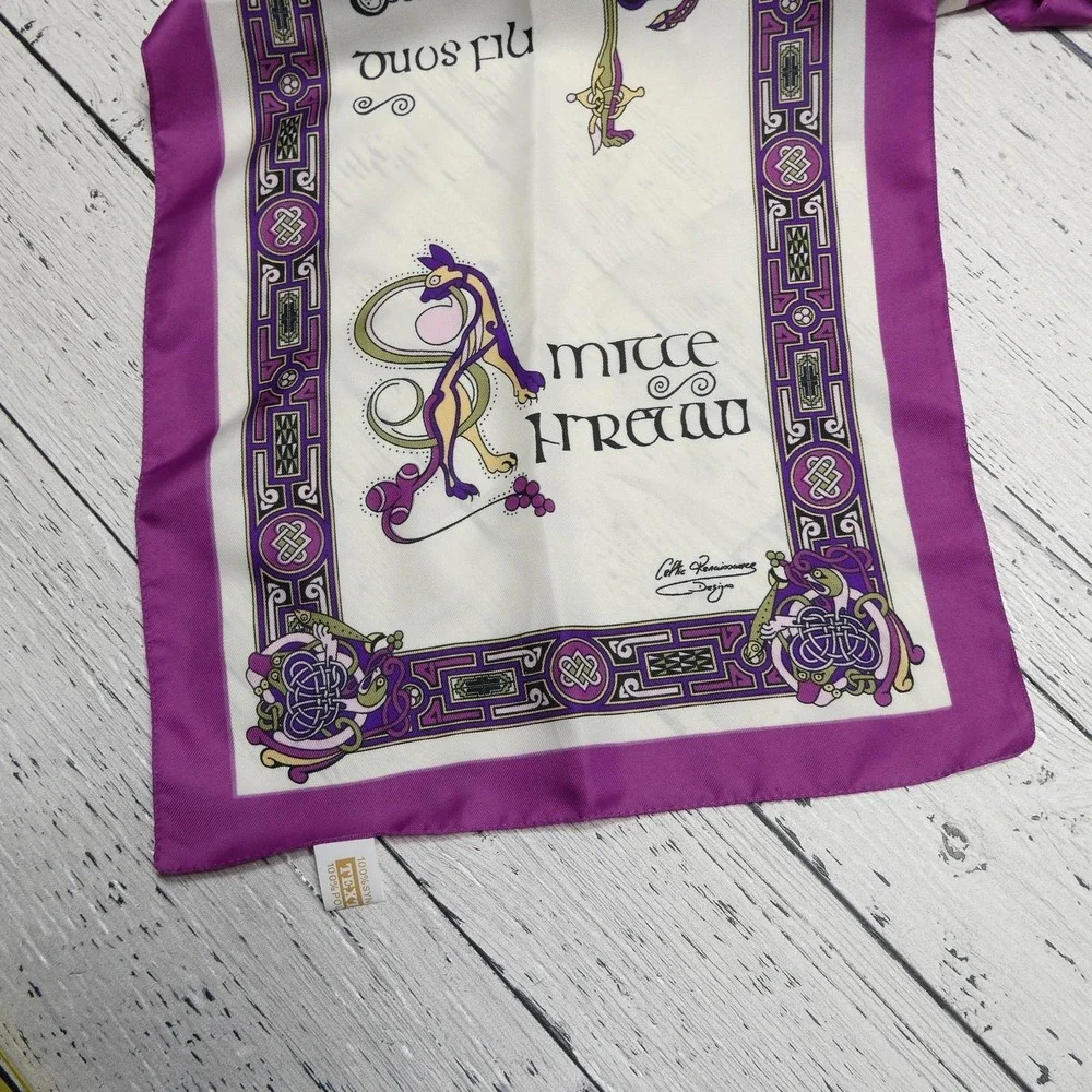 Celtic Renaissance Designs Scarf Womens One Size Multicolor Celtic Ireland